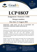 LCP4807 Assignment 1 &lpar;ANSWERS&rpar; Semester 2 2026 - DUE 31 August 2026