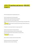 ATP-CTP questions and answers 20262027 Grade A&plus;