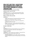 WGU D072 SECTION 1 QUESTIONS NAD ANSWERS WITH COMPLETE SOLUTIONS &lpar;GRADED A&plus;&rpar; LATEST UPDATED 2026