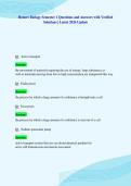 Honors Biology Semester 1 Questions and Answers with Verified&NewLine;Solutions &vert; Latest 2026 Update