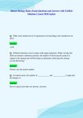 Honors Biology Basics Exam Questions and Answers with Verified&NewLine;Solutions &vert; Latest 2026 Update