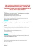 SCTE - BROADBAND TELECOMCENTER SPECIALIST &lpar;BTCS&rpar; - FACILITIES SECTION EXAM QUESTIONS&comma; ANSWERS AND RATIONALES &lpar;VERIFIED ANSWERS&rpar; &vert;100&percnt; GUARANTEED A&plus; GRADE LATEST VERSION 2026&sol;2027