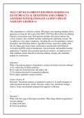 WGU C207 DATA-DRIVEN DECISION-MAKING OA &NewLine;EXAM 300 ACTUAL QUESTIONS AND CORRECT &NewLine;ANSWERS WITH RATIONALE LATEST UPDATE &NewLine;ALREADY GRADED A&plus; 
