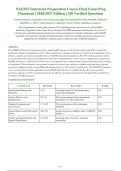 NAEMT Instructor Preparation Course Final Exam 2026-2027 QUESTIONS AND ANSWERS ALREADY&NewLine;GRADED A&plus;&period; 100&percnt; Verified Solutions &vert; Updated Per Latest NAEMT Guidelines &vert; Graded A&plus;