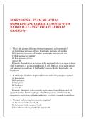 NURS 231 FINAL EXAM 300 ACTUAL &NewLine;QUESTIONS AND CORRECT ANSWER WITH &NewLine;RATIONALE LATEST UPDATE ALREADY &NewLine;GRADED A&plus;