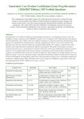 Smartsheet Core Product Certification Exam 2026-2027 QUESTIONS AND ANSWERS ALREADY GRADED A&plus;&period;&NewLine;100&percnt; Verified Solutions &vert; Updated Per Latest Guidelines &vert; Graded A&plus;