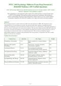 PSYC 140 Psychology Midterm Exam 2026-2027 Questions and Answers Already Graded A&plus;&period; 100&percnt; Verified&NewLine;Solutions &vert; Updated Per Latest Guidelines &vert; Graded A&plus;
