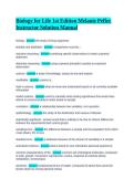 Testbank Biology for Life 1st Edition Melanie Peffer Instructor Solution Manual &vert; Complete Q&A with Verified Answers & Detailed Rationales &vert; A&plus; Graded &vert; Cengage National Geographic &vert; 2026 Edition&NewLine;&NewLine;