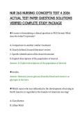 NUR 265 NURSING CONCEPTS TEST 4 2026&NewLine;ACTUAL TEST PAPER QUESTIONS SOLUTIONS&NewLine;VERIFIED COMPLETE STUDY PACKAGE&NewLine;