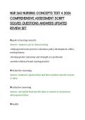 NUR 265 NURSING CONCEPTS TEST 4 2026&NewLine;COMPREHENSIVE ASSESSMENT SCRIPT&NewLine;SOLVED QUESTIONS ANSWERS UPDATED&NewLine;REVIEW SET
