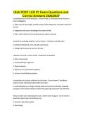 Utah POST LEO &num;1 Exam Questions and Correct Answers 2026&sol;2027&NewLine;