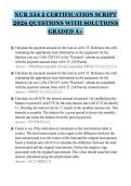 NUR 354 2 CERTIFICATION SCRIPT&NewLine;2026 QUESTIONS WITH SOLUTIONS&NewLine;GRADED A&plus;