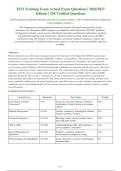 EFD Training Exam 2026-2027 Questions and Answers Already Graded A&plus;&period; 100&percnt; Verified Solutions &vert; Updated Per&NewLine;Latest Guidelines &vert; Graded A&plus;