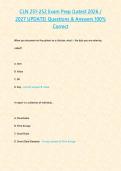 CLN 251-252 Exam Prep &lpar;Latest 2026 2027 UPDATE&rpar; Questions & Answers 100- Correct