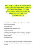ATI CRITICAL THINKING EXAM WITH ACCURATE QUESTIONS AND ANSWERS &lpar;VERIFIED ANSWERS&rpar; &vert; LATEST &lpar;2026&sol;2027&rpar; UPDATED VERSION &vert; 100&percnt; GUARANTEED PASS &lbrace;JUST RELEASED&rcub;
