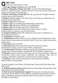 MDC 1 Final Exam Study Guide &ndash; NUR 2356 Multidimensional Care I &vert; Complete Review with 400&plus; Q&A & Detailed Rationales &vert; Latest 2026&sol;2027 Update &vert; Rasmussen University &vert; A&plus; Graded