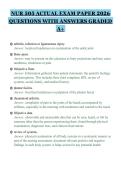 NUR 505 ACTUAL EXAM PAPER 2026&NewLine;QUESTIONS WITH ANSWERS GRADED&NewLine;A&plus;