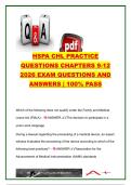 HSPA CHL Chapters 9&ndash;12 Practice Exam &vert; 20&plus; Questions with Answers &vert; Healthcare Regulations&comma; Quality Management&comma; Infection Prevention & Leadership &vert; Healthcare Sterile Processing Association &lpar;HSPA&rpar;