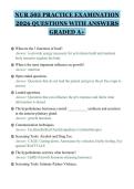 NUR 505 PRACTICE EXAMINATION&NewLine;2026 QUESTIONS WITH ANSWERS&NewLine;GRADED A&plus;