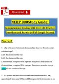 NEIEP 800 Final Exam &ndash; Complete Q&A with Verified Answers & Detailed Rationales &vert; National Elevator Industry Educational Program &vert; 2025&sol;2026 Update &vert; A&plus; Graded &vert; 