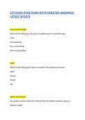 Certified Surgical Technologist &lpar;CST&rpar; Exam &ndash; Latest CST Exam Questions with Detailed Verified Answers
