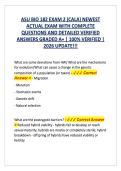 ASU BIO 182 EXAM 2 &lpar;CALA&rpar; NEWEST ACTUAL EXAM WITH COMPLETE QUESTIONS AND DETAILED VERIFIED ANSWERS GRADED A&plus; &vert; 100&percnt; VERIFIED &vert; 2026 UPDATE&excl;&excl;&excl;