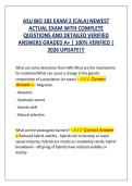 ASU BIO 182 EXAM 2 &lpar;CALA&rpar; NEWEST ACTUAL EXAM WITH COMPLETE QUESTIONS AND DETAILED VERIFIED ANSWERS GRADED A&plus; &vert; 100&percnt; VERIFIED &vert; 2026 UPDATE&excl;&excl;&excl;