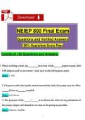 NEIEP 800 Final Exam &ndash; Complete 200&plus; Q&A with Verified Answers & Detailed Rationales &vert; National Elevator Industry Educational Program &vert; 2025&sol;2026 Update &vert; A&plus; Graded