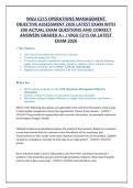 &NewLine;WGU C215 OPERATIONS MANAGEMENT OBJECTIVE ASSESSMENT 2026 LATEST EXAM WITH 200 ACTUAL EXAM QUESTIONS AND CORRECT ANSWERS GRADED A&plus; &sol; WGU C215 OA LATEST EXAM 2026