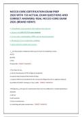 NCCCO CORE CERTIFICATION EXAM PREP 2026 WITH 150 ACTUAL EXAM QUESTIONS AND CORRECT ANSWERS&sol; REAL NCCCO CORE EXAM 2026 &lpar;BRAND NEW&excl;&excl;&rpar;