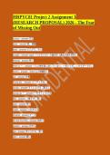 Testbank HRPYC81 Project 2 Assignment 3 &vert; Research Proposal 2026 &ndash; Fear of Missing Out &lpar;FoMO&rpar;&NewLine;&NewLine;