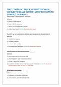 WEST COAST EMT BLOCK 1 LATEST 2026 EXAM 350 QUESTIONS AND CORRECT VERIFIED ANSWERS&rpar;&vert;ALREADY GRADED A&plus;