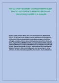 NUR 521 EXAM 4 BLUEPRINT&colon; ADVANCED PHARMACOLOGY &NewLine;PRACTICE QUESTIONS WITH ANSWERS & RATIONALES &vert; &NewLine;2026 UPDATE &vert; UNIVERSITY OF ALABAMA 