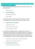 WGU D415 Ethics and Data Management Quiz Review 2026&sol;2027 &vert; Verified Q&A &vert; Latest Update &vert; Graded A&plus;