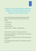 BARKLEY 3P EXAM QUESTIONS WITH 100&percnt; CORRECT ANSWERS WITH RATIONALES 2025&sol;2026 LATEST UPDATE EXAM