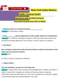 New York State Notary Public License Exam &lpar;AutoRecovered&rpar; &ndash; Complete Study Guide with 200&plus; Practice Questions & Verified Answers &vert; 2025&sol;2026 Update &vert; A&plus; Graded