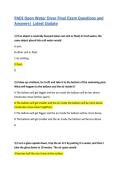 PADI Open Water Diver Final Exam Questions and Answers&vert; Latest Update