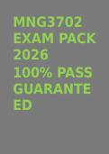 Testbank MNG3702 Exam Pack 2026 &vert; NURSING Q&A &ndash; Pass with Ease&NewLine;&NewLine;