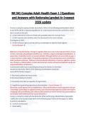 &NewLine;NR 341 Complex Adult Health Exam 1 &vert;Questions and Answers with Rationales&vert;graded A&plus;&vert;newest 2026 update
