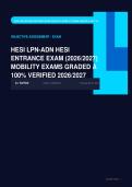 HESI LPN-ADN Entrance Exam Actual 2026&sol;2027 &ndash; Complete Exam-Style Questions &vert; 100&percnt; Verified &ndash; Pass Guaranteed &ndash; A&plus; Graded&NewLine;&NewLine;