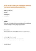 NIMS IS-700&period;b Final Exam Latest Exam Questions and Correct Answers&vert; Guaranteed Pass