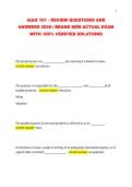 IAAO 101 - REVIEW QUESTIONS AND ANSWERS 2026 &vert; BRAND NEW ACTUAL EXAM WITH 100&percnt; VERIFIED SOLUTIONS
