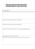 NiMs 700b EXAM QUESTIONS AND VERIFIED ANSWERS&vert;GRADED A&plus; &vert;NEW UPDATE 2026