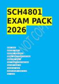 Testbank SCH4801 EXAM PACK 2026 - Latest Questions&comma; Answers & Notes&NewLine;&NewLine;