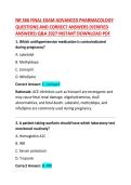 NR 566 Final Exam Advanced Pharmacology Questions and Correct Answers &vert; Comprehensive Nursing Study Guide