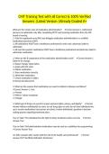 CMT Training Test with all Correct & 100&percnt; Verified Answers &vert;Latest Version &vert;Already Graded A&plus;