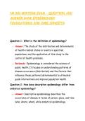 NR 503 MIDTERM EXAM &ndash; QUESTION AND &NewLine;ANSWER BANK EPIDEMIOLOGY &NewLine;FOUNDATIONS AND CORE CONCEPTS