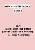 BSN 246 HESI Practice Exam 2 PDF &vert; Study Guide&comma; Practice Questions&comma; Test Bank & HESI-RN Exam Prep