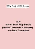 BSN 246 HESI Exam PDF &vert; Study Guide&comma; Practice Questions&comma; Test Bank & HESI-RN Nursing Exam Prep