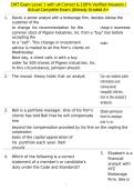 CMT Exam Level 1 with all Correct & 100&percnt; Verified Answers &vert;Actual Complete Exam &vert;Already Graded A&plus;
